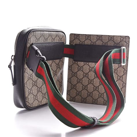 gucci gg supreme monogram web belt bag|Gucci interlocking g belt bag.